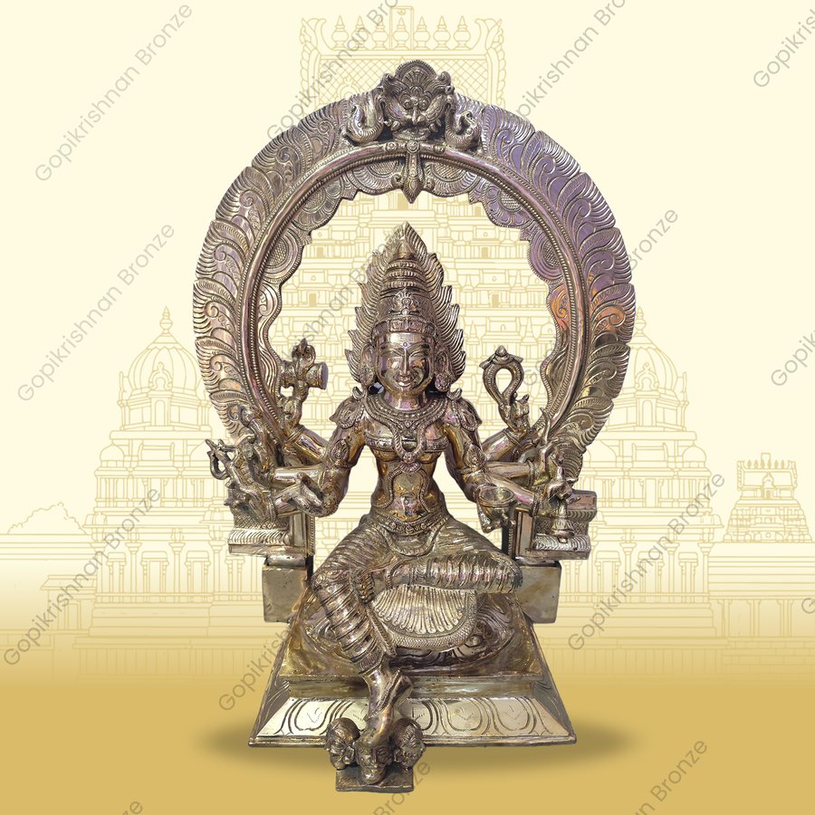 Seated Amman with prabhavali
