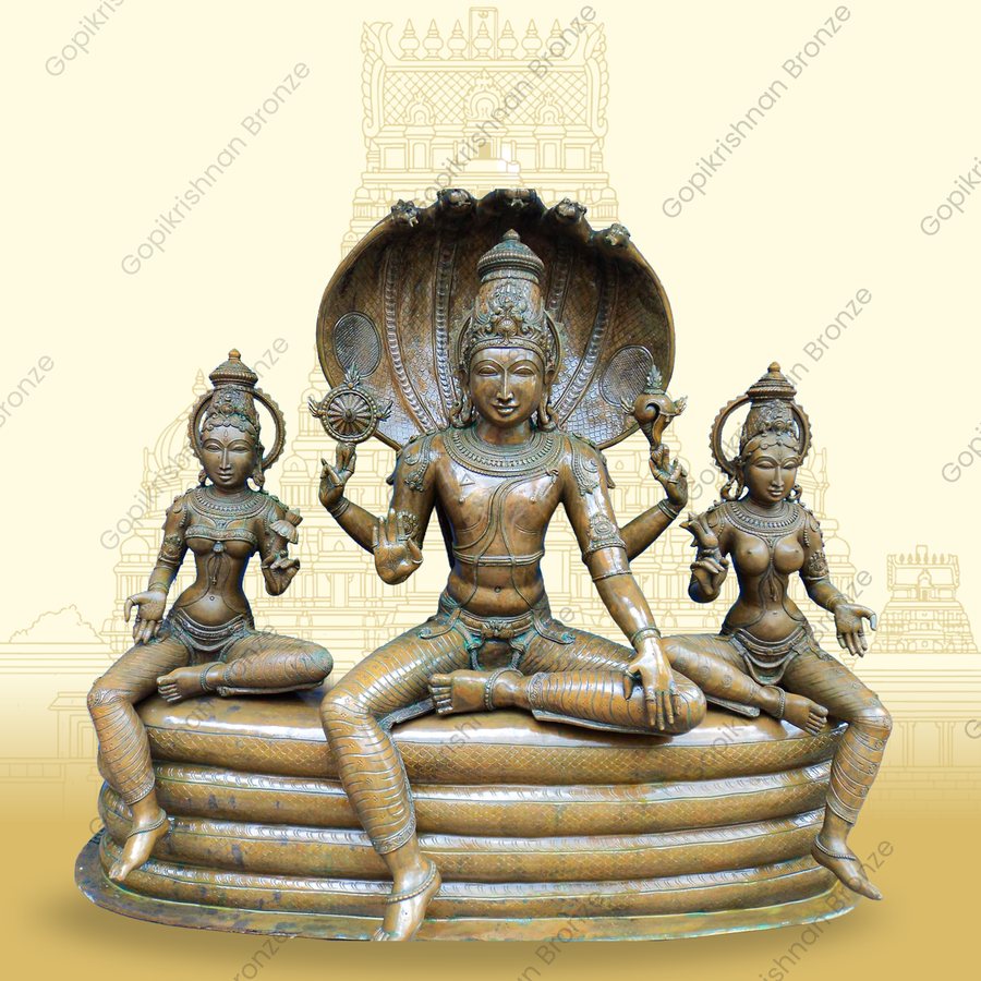 Perumal with Sridevi and Bhudevi